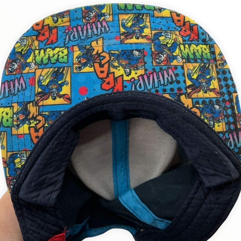 DC Comic SUPERMAN SnapBack Flat Bill Cap Size 17 - Picture 2 of 6